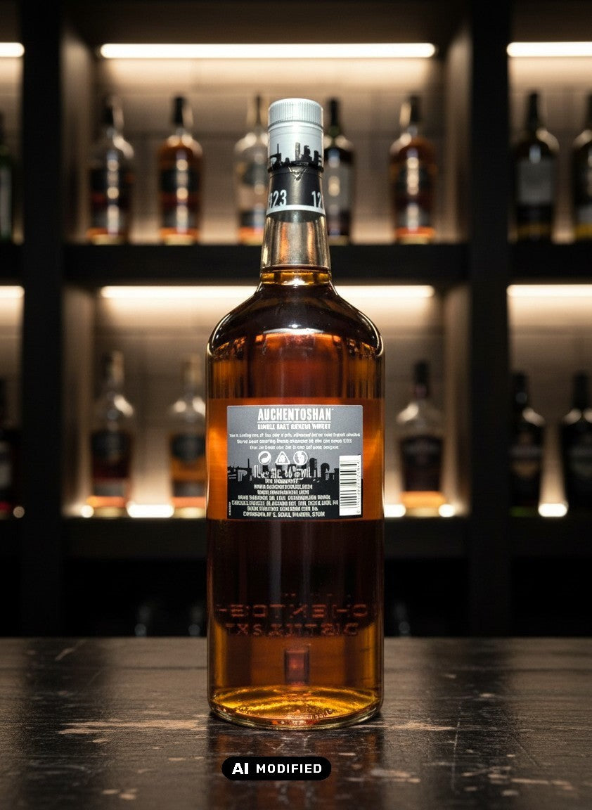 Auchentoshan Blood Oak 1L Flasche, dreifach destillierter Single Malt Scotch Whisky mit roter Fruchtigkeit aus Vin Rouge Fässern.