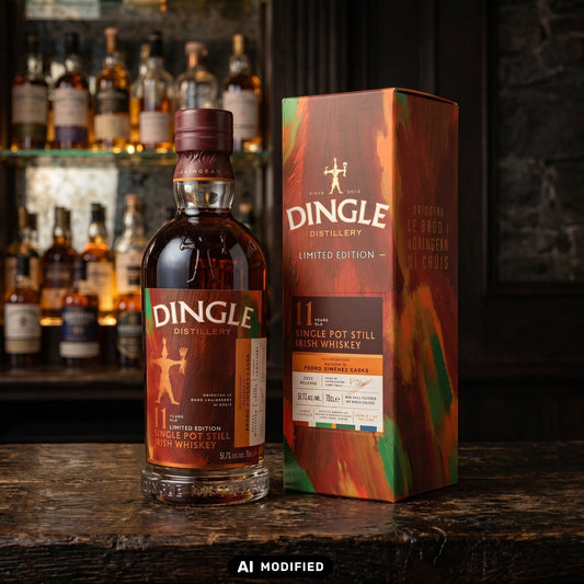 Whiskyquartier Dingle 11 Jahre Single Pot Still Irish Whiskey in PX Sherryfässern gereift mit Geschenkverpackung