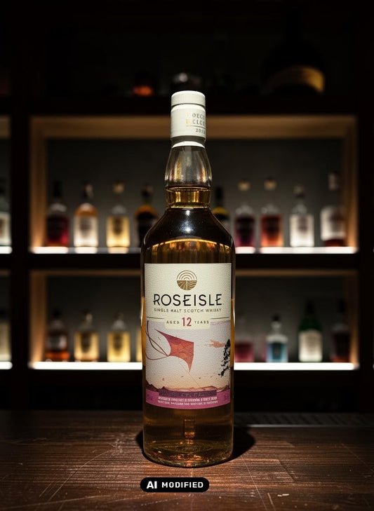 Whiskyquartier Roseisle 12 Jahre Single Malt Scotch Whisky, The Origami Kite Edition, 0.7L, bernsteinfarben, in Eichenfässern gereift.