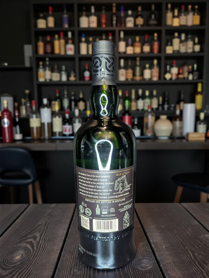 Ardbeg 10 Years Flasche Rückseite mit Produktinformationen
