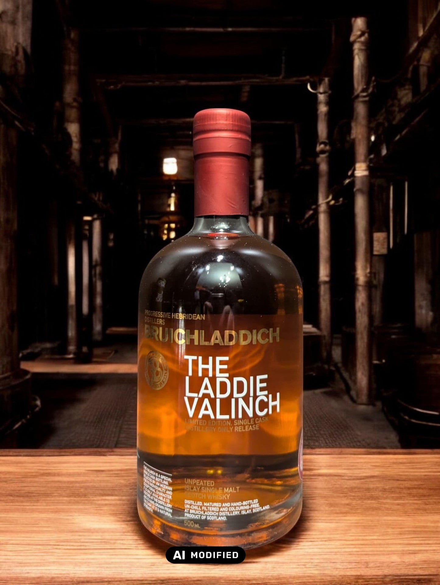 Bruichladdich The Laddie Valinch No. 12 Whiskyflasche in hochwertigem Design, präsentiert mit detailliertem Etikett, das die handverlesene Abfüllung und den einzigartigen Geschmack dieses Single Malt Scotch Whiskys aus der renommierten Brennerei Bruichladdich auf der schottischen Insel Islay hervorhebt.