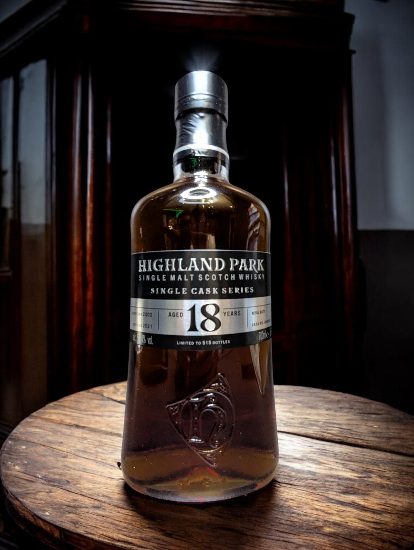 Highland Park 18 Years Single Cask Whisky Flasche Refill Sherry Butt Fassstärke