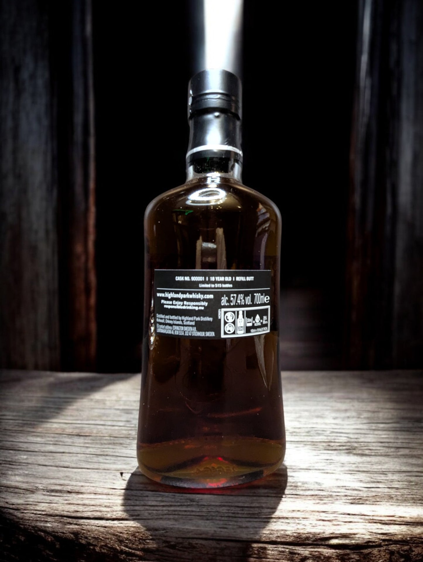 Highland Park 18 Years Single Cask Whisky Flasche Refill Sherry Butt Fassstärke