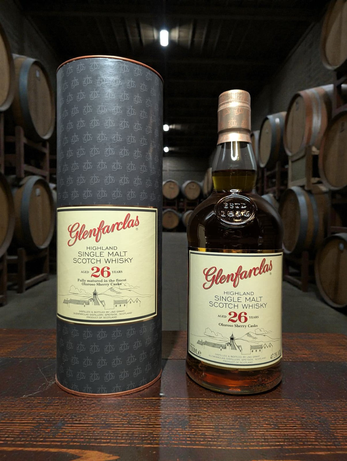 Glenfarclas 26 Jahre Speyside Whisky mit Geschenkverpackung