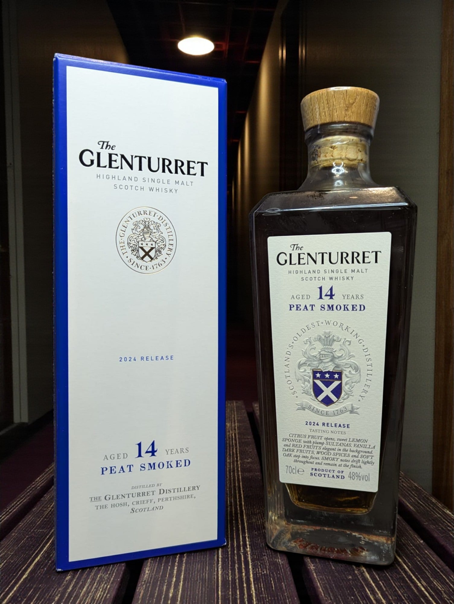 Glenturret 14 Years Peat Smoked 2024 Highland Single Malt Whisky 0.7L Flasche