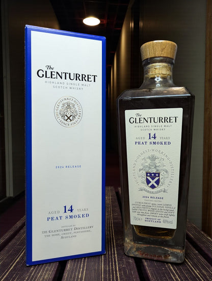 Glenturret 14 Years Peat Smoked 2024 Highland Single Malt Whisky 0.7L Flasche