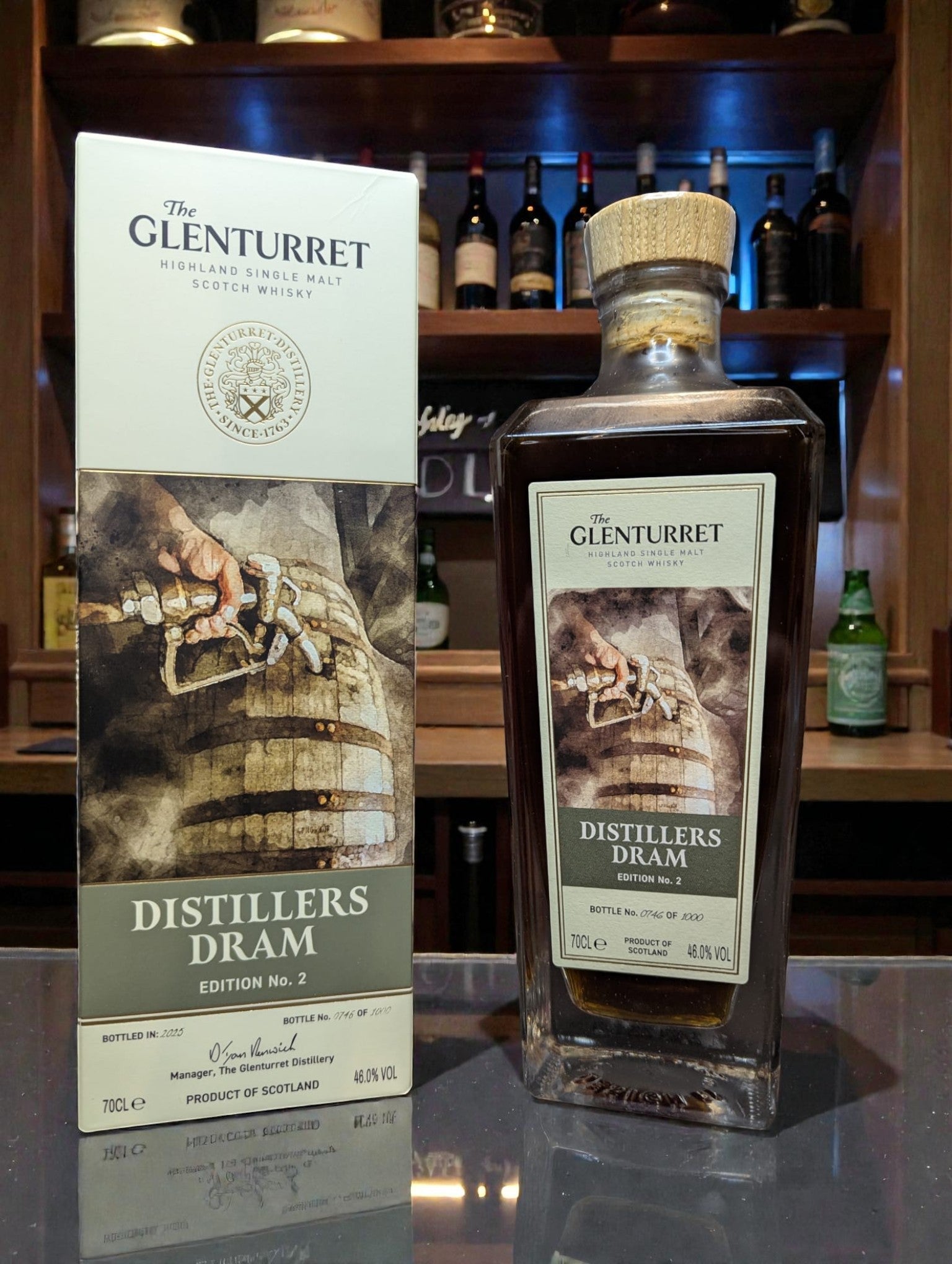 Glenturret Distillers Dram Release No. 2 Highland Single Malt Whisky 0.7L Flasche
