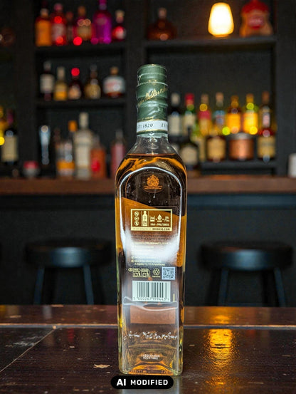 Johnnie Walker Green Label Etikett Detail - Blended Malt Scotch Whisky