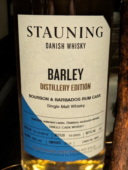 Stauning - Barley - Burbon & Barbados Rum Cask - Distillery Edition - 0.35L