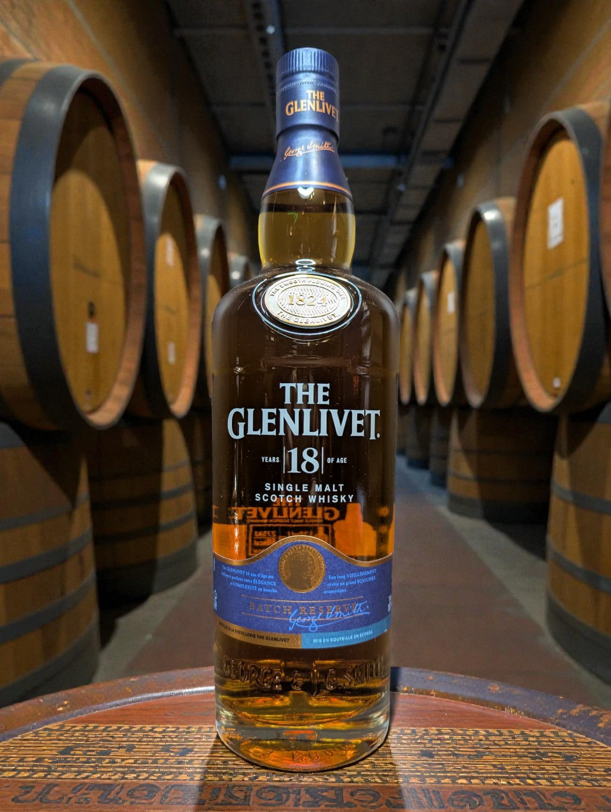 Glenlivet 18 Jahre Batch Reserve Single Malt Whisky Flasche 0,7L 43% Vol