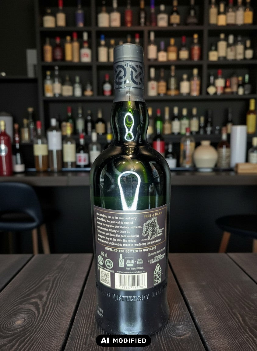 Ardbeg Ten 10 Jahre Islay Single Malt Whisky in dunkler Flasche mit grauem Verschluss, 0,7L, 46% Vol.