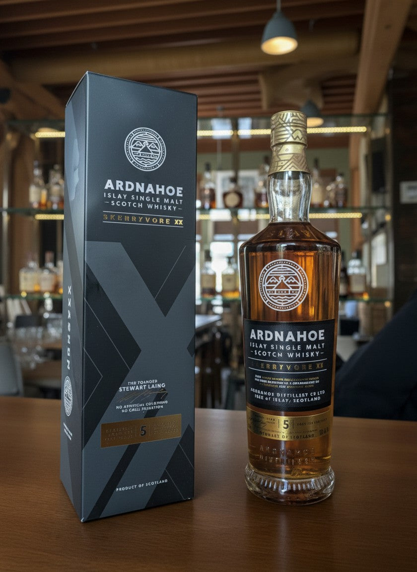 Ardnahoe Skerryvore XX Islay Single Malt Scotch Whisky 0.7L Flasche und Karton, 5 Jahre alt, 50% Vol.