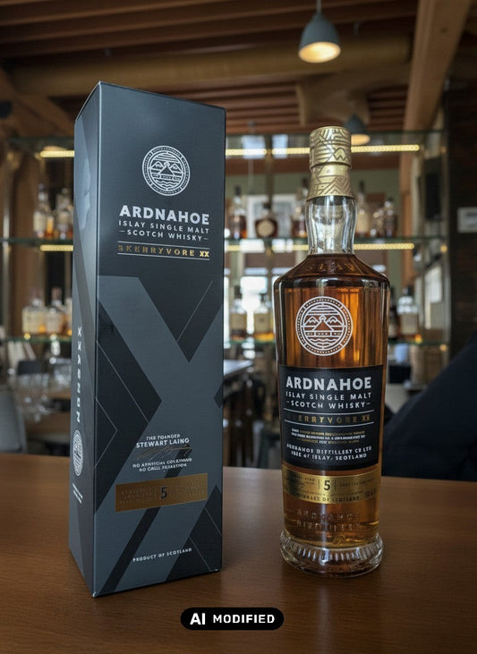 Ardnahoe Skerryvore XX Islay Single Malt Scotch Whisky 0.7L Flasche und Karton, 5 Jahre alt, 50% Vol.