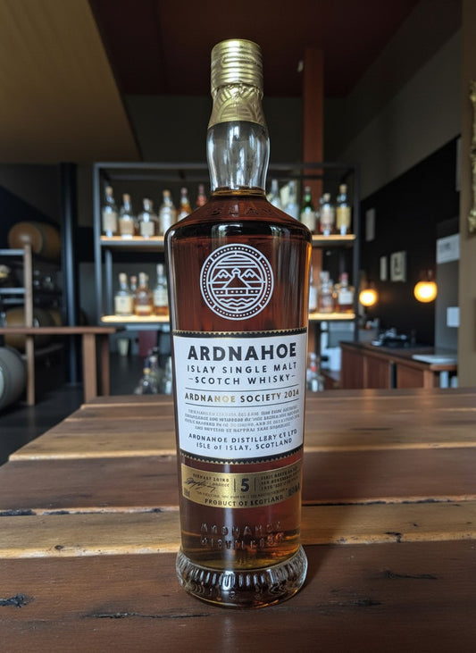 Whiskyquartier Ardnahoe Society 2024 Islay Single Malt Scotch Whisky, 5 Jahre, 59,1% Vol., Sherry-Cask-Reifung, 0,7L