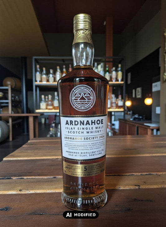 Whiskyquartier Ardnahoe Society 2024 Islay Single Malt Scotch Whisky, 5 Jahre, 59,1% Vol., Sherry-Cask-Reifung, 0,7L