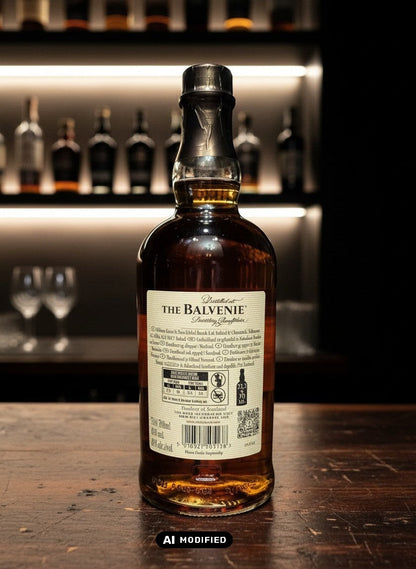 Balvenie 12 Years Double Wood Single Malt Scotch Whisky in 0.7L Flasche, Speyside, bernsteinfarben, mit Sherryfass-Note