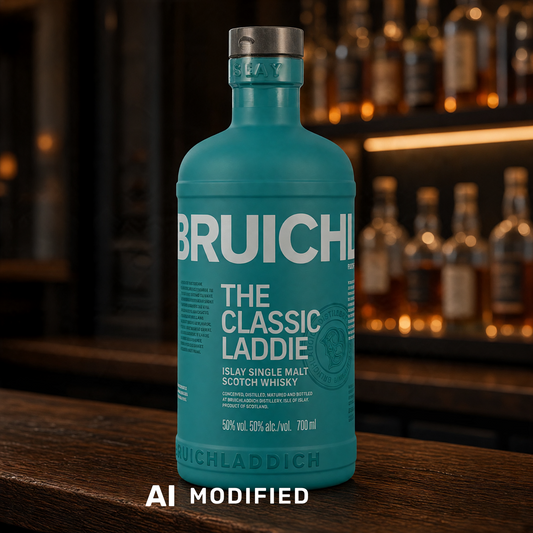 Bruichladdich The Classic Laddie Islay Single Malt Whisky in der charakteristischen türkisfarbenen 0,7L Flasche