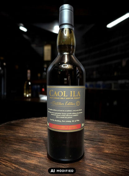 Caol Ila Distillers Edition 2022 Single Malt Scotch Whisky, 0.7L, mit Moscatel-Fass-Finish, dunkle Bernsteinfarbe