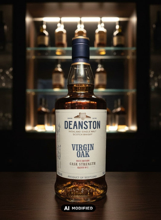 Whiskyquartier Deanston Virgin Oak Cask Strength 2023 Edition, ein Highland Single Malt Scotch Whisky in 0,7L Flasche.