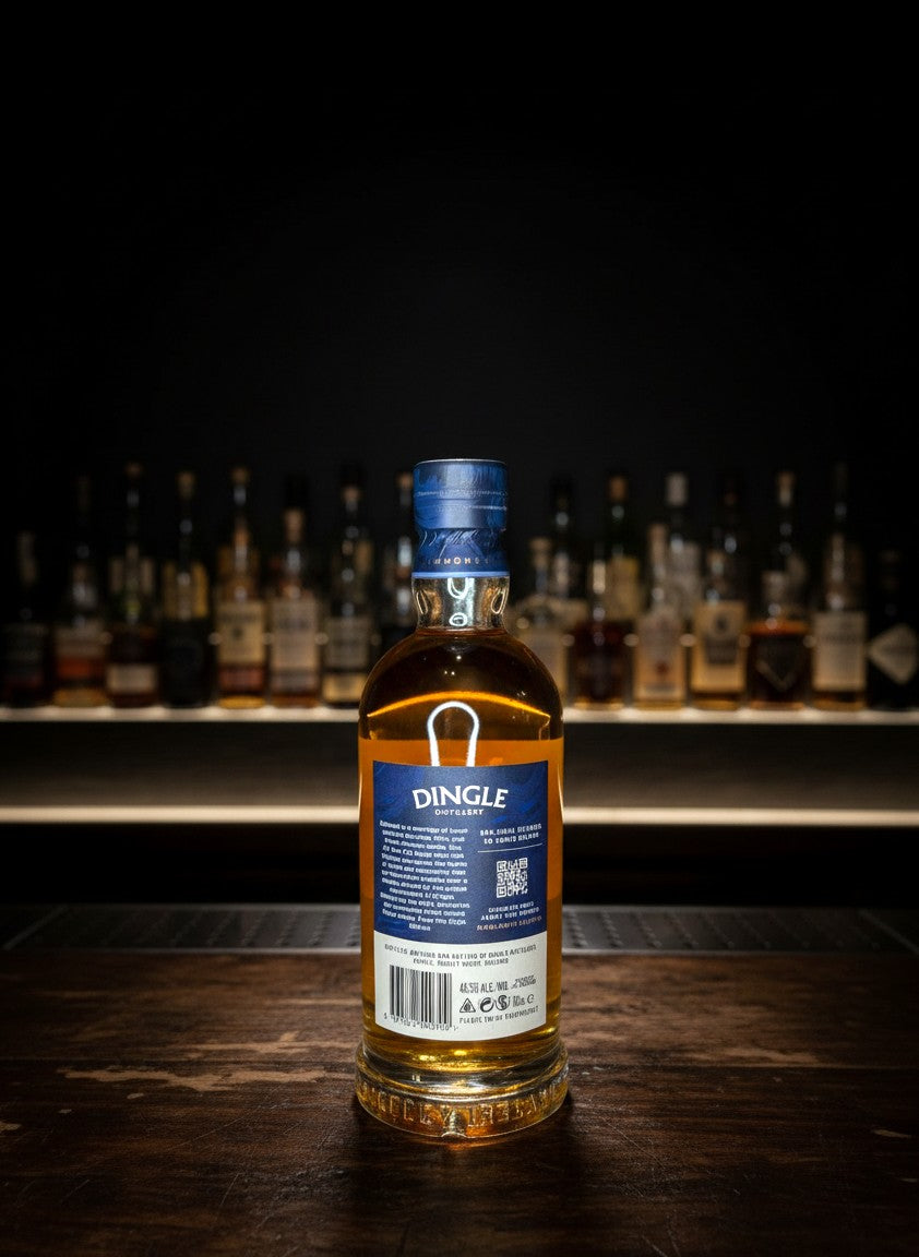 Whiskyquartier Dingle 10 Jahre Single Malt Irish Whiskey in Bourbon, Port & PX Sherry Cask, 0.7L, goldfarben