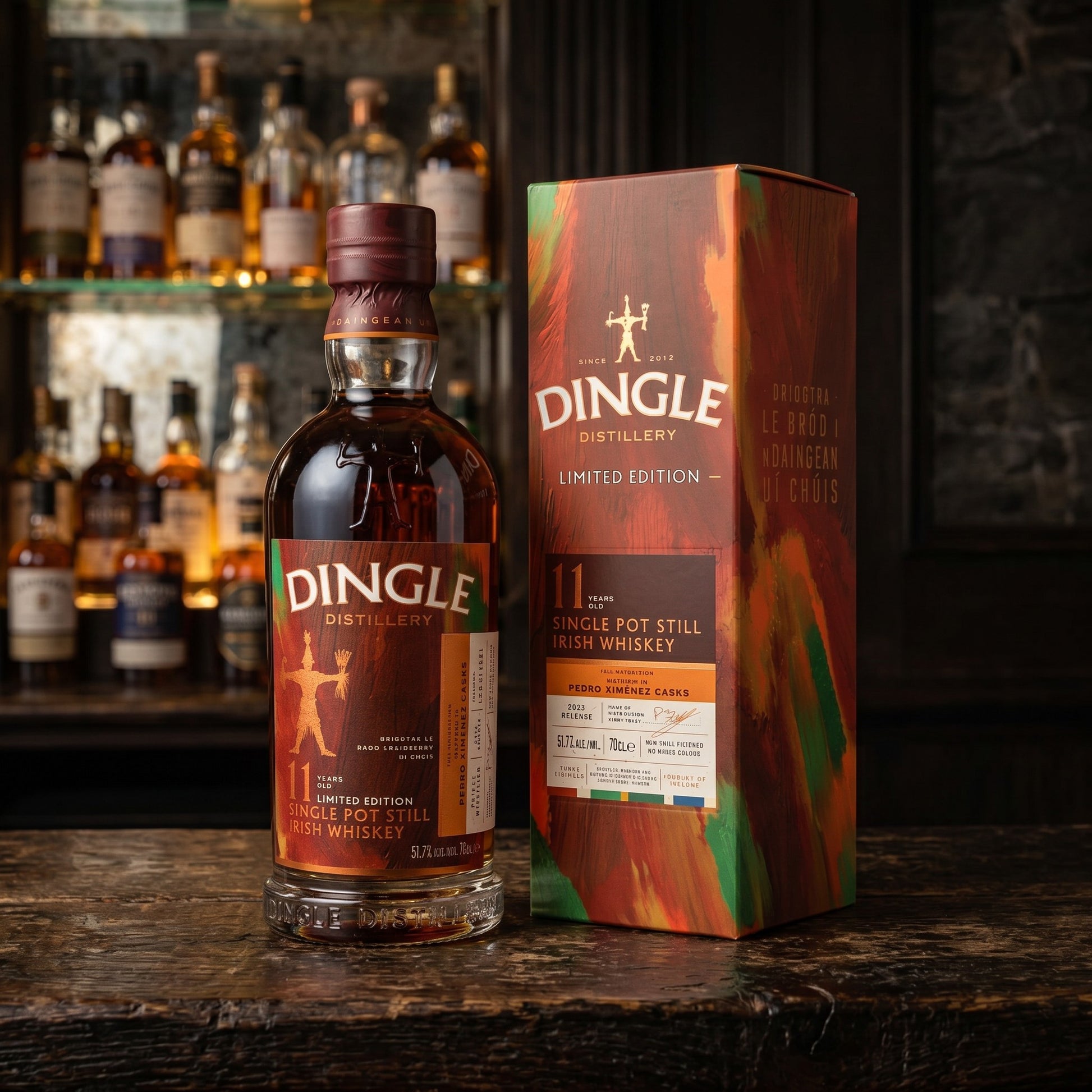 Whiskyquartier Dingle 11 Jahre Single Pot Still Irish Whiskey in PX Sherryfässern gereift mit Geschenkverpackung