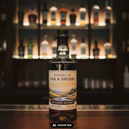 Whiskyquartier Inaugural Release Echoes of Oak and Sherry Single Malt Whisky, 0,5L, Sherry-Bombe