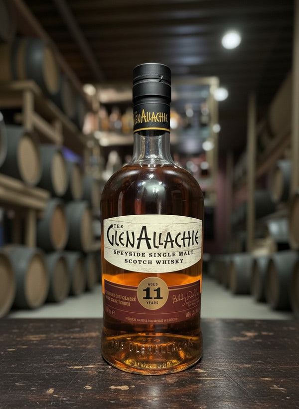 GlenAllachie 11 Jahre Speyside Single Malt Scotch Whisky, Premier Cru Classé Wine Finish, 0,7L, 48% Vol.