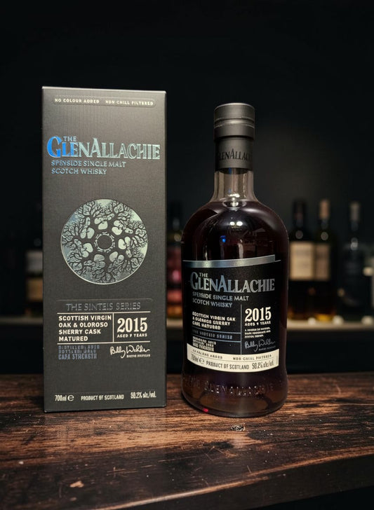 GlenAllachie Sinteis Series Part II Speyside Single Malt Scotch Whisky, 9 Jahre, 58,2% Vol. in Virgin Oak & Oloroso Sherry Casks