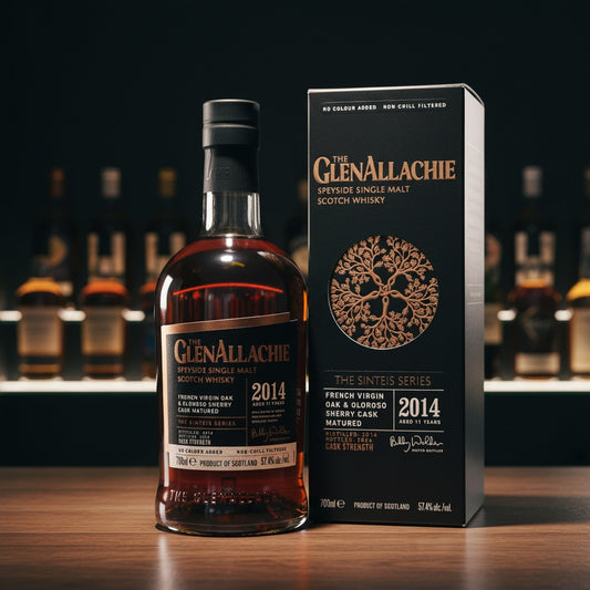 GlenAllachie Sinteis Series Part III Speyside Single Malt Scotch Whisky, 11 Jahre, gereift in French Virgin Oak & Oloroso Sherry Fässern, 58,2% Vol.