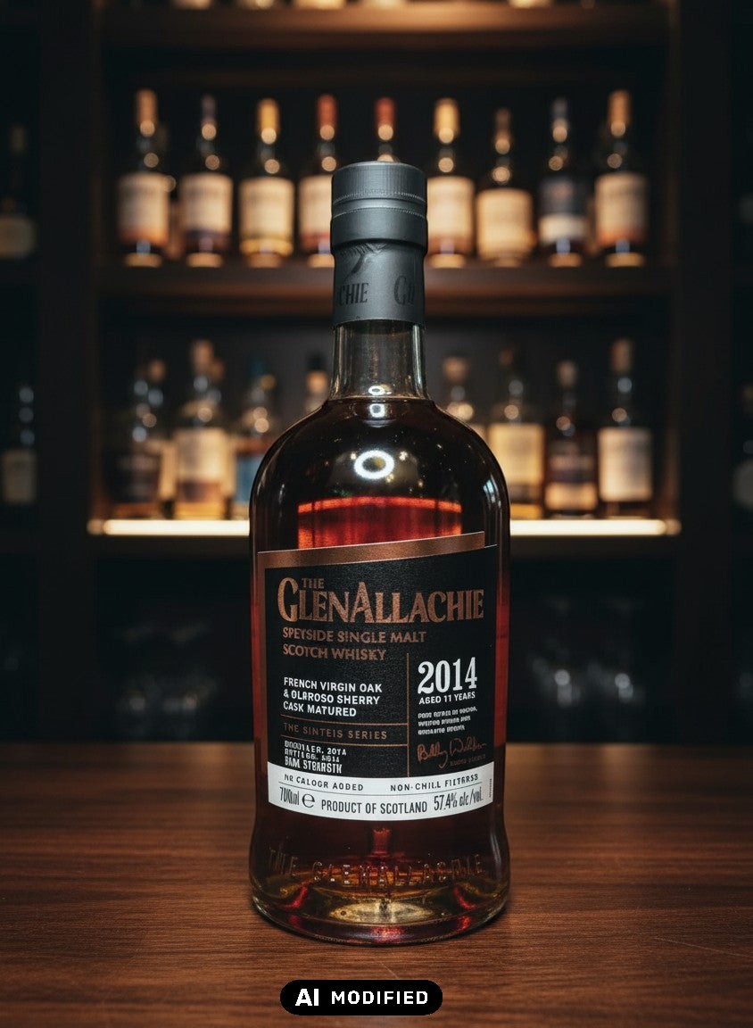 GlenAllachie Sinteis Series Part III, 11 Jahre alter Speyside Single Malt Scotch Whisky, gereift in French Virgin Oak & Oloroso Sherry Fässern, 58,2% Vol.