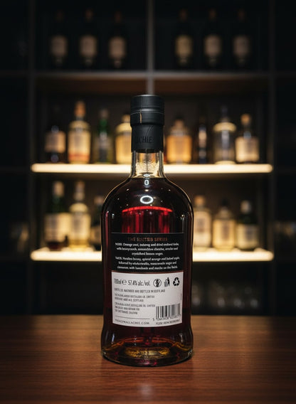 Whiskyquartier GlenAllachie Sinteis Series Part III 11 Jahre, 0.7L Flasche mit dunklem Bernstein-Whisky, French Virgin Oak & Oloroso Cask