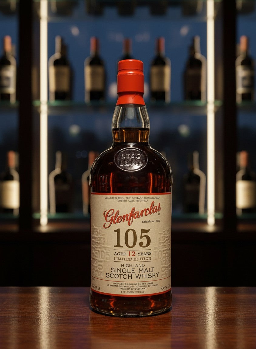 Whiskyquartier Glenfarclas 105 12 Jahre Limited Edition Single Malt Scotch Whisky in Sherry Cask gereift, 60% Vol.