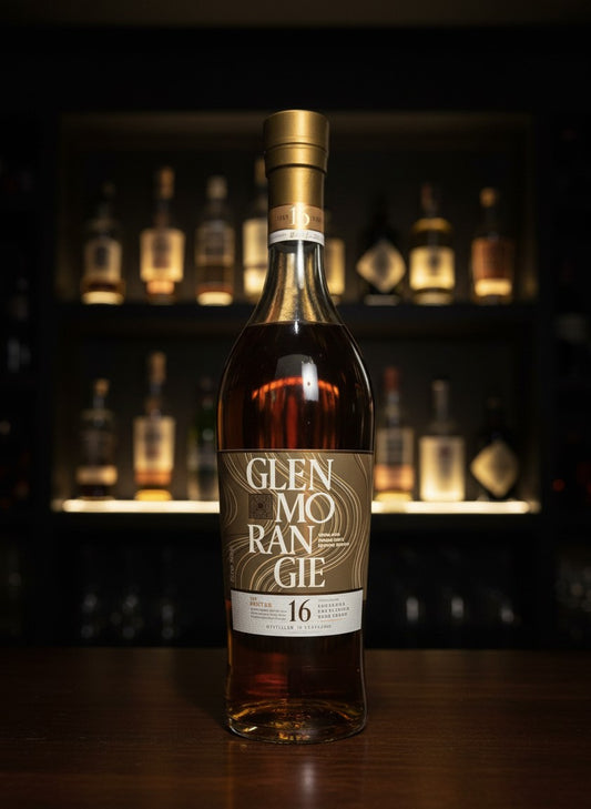Whiskyquartier Glenmorangie 16 Years The Nectar Single Malt Scotch Whisky in 0.7L Flasche, gereift in Bourbon- und Sauternes-Weinfässern.