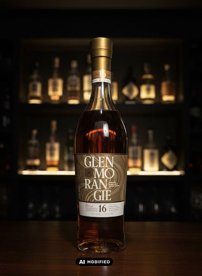 Whiskyquartier Glenmorangie 16 Years The Nectar Single Malt Scotch Whisky in 0.7L Flasche, gereift in Bourbon- und Sauternes-Weinfässern.