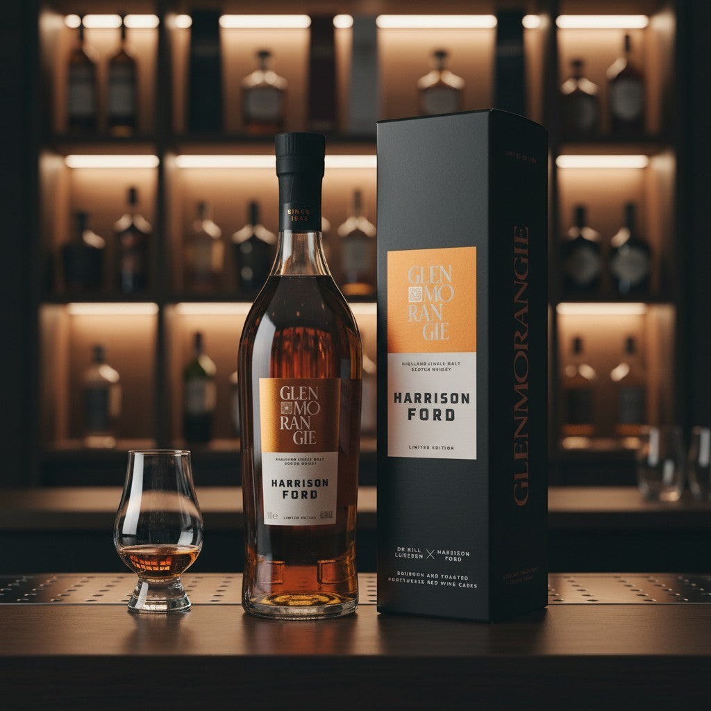 Glenmorangie Harrison Ford Limited Edition Single Malt Scotch Whisky in Toasted Portuguese Red Wine Casks, 0.7L