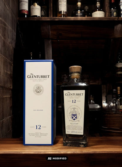 Glenturret 12 Jahre alter Highland Single Malt Scotch Whisky 2024 Release in 0,7L Flasche von Whiskyquartier