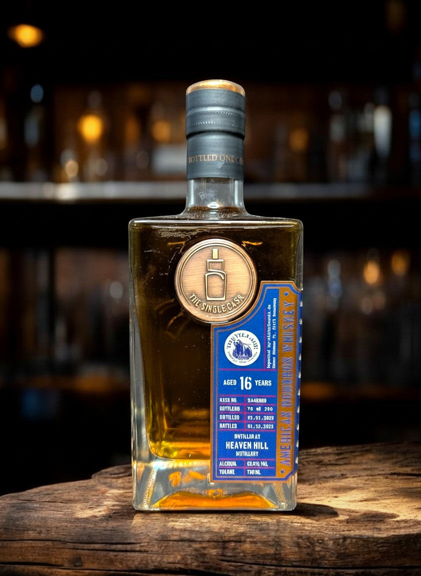 Whiskyquartier: 16 Jahre alter Single Cask Bourbon von Heaven Hill Distillery, 700ml, 65% Vol. Flasche 74/208.