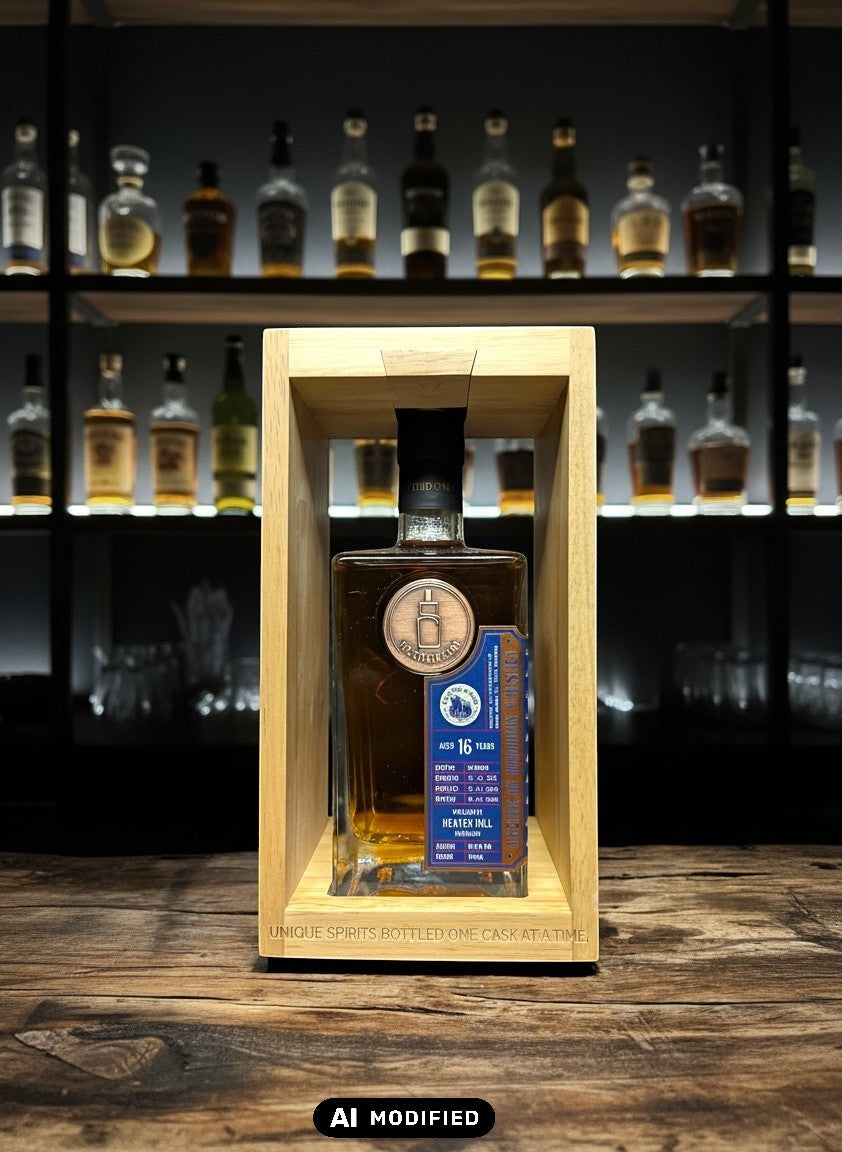 Whiskyquartier: 16 Jahre alter Single Cask Bourbon von Heaven Hill Distillery in Holzkiste, 700ml, 65.9% Vol.