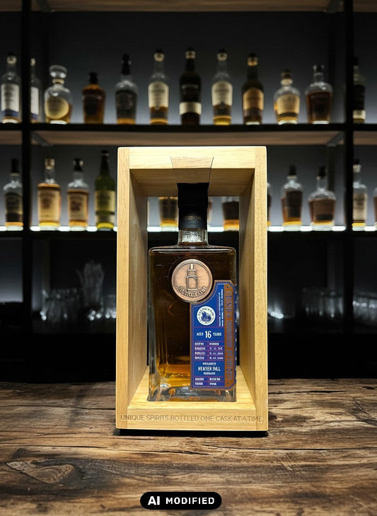 Whiskyquartier: 16 Jahre alter Single Cask Bourbon von Heaven Hill Distillery in Holzkiste, 700ml, 65.9% Vol.