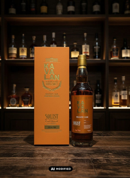 Whiskyquartier Kavalan Solist Brandy Cask Single Malt Whisky 0,7L dunkler Bernstein mit fruchtig-würzigen Aromen