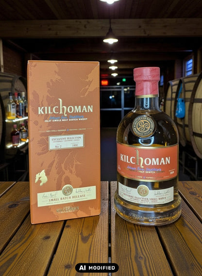 Whiskyquartier Kilchoman Small Batch No. 2 Islay Single Malt Scotch Whisky, 0.7L, Fassstärke, ungefiltert, natürliche Farbe.