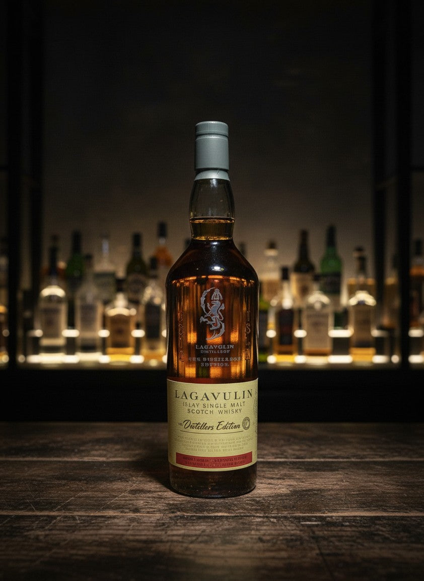 Whiskyquartier: Lagavulin Distillers Edition Islay Single Malt Scotch Whisky in 0.7L Flasche mit Sherry-Finish