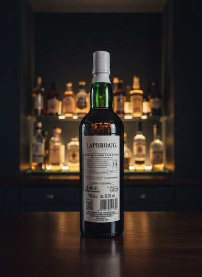 Whiskyquartier Laphroaig Oloroso Sherry Cask Finish 14 Year Old single malt Scotch whisky selected by Willem Dafoe.