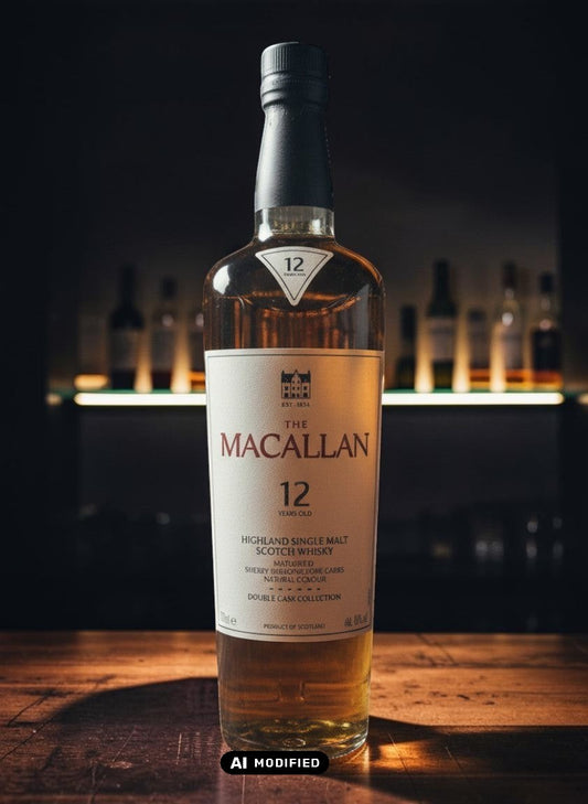 The Macallan 12 Years Double Cask Single Malt Scotch Whisky, 0,7L, gereift in Sherry-Eichenfässern, Speyside