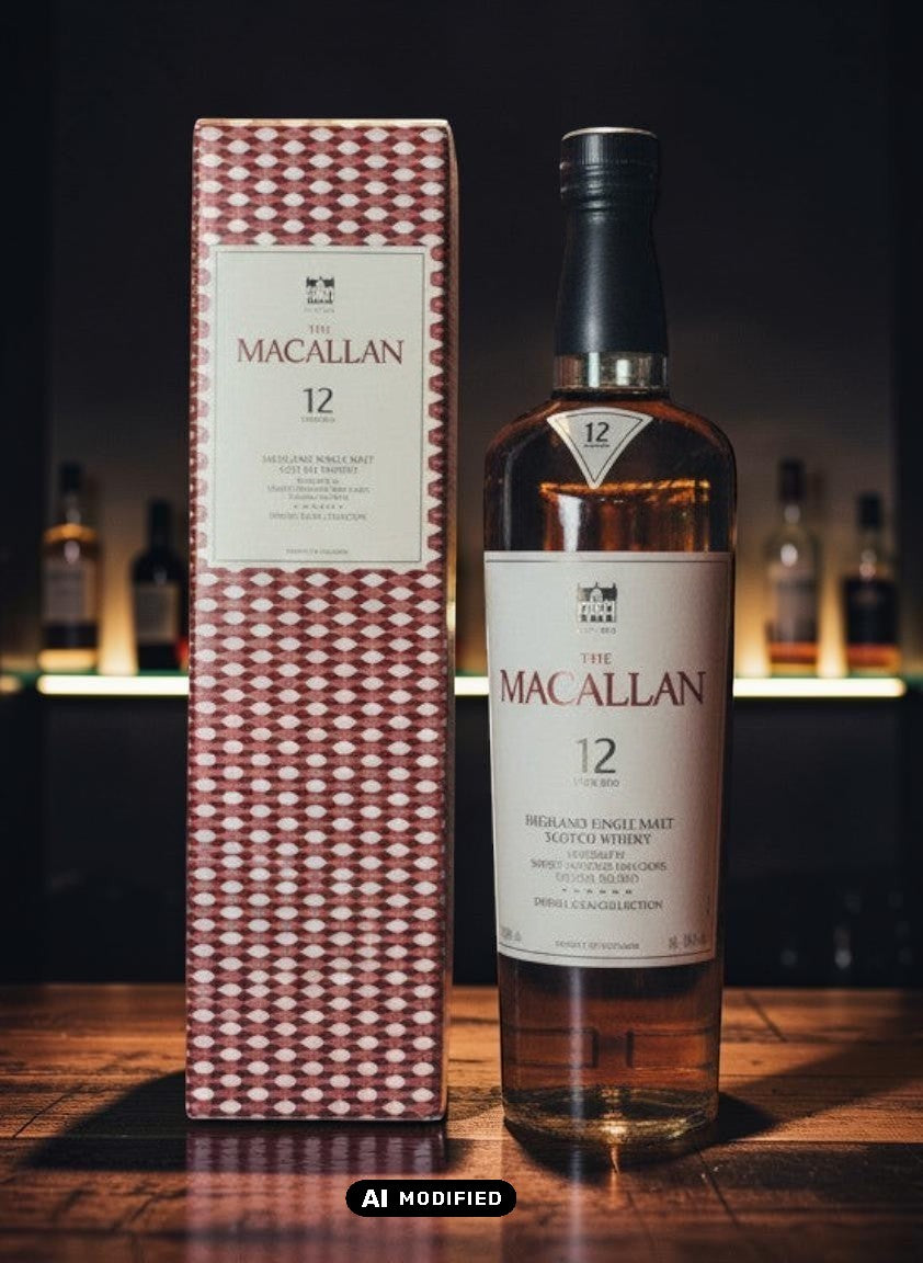 Macallan 12 Years Double Cask Highland Single Malt Scotch Whisky in 0,7L Flasche mit passender Geschenkverpackung