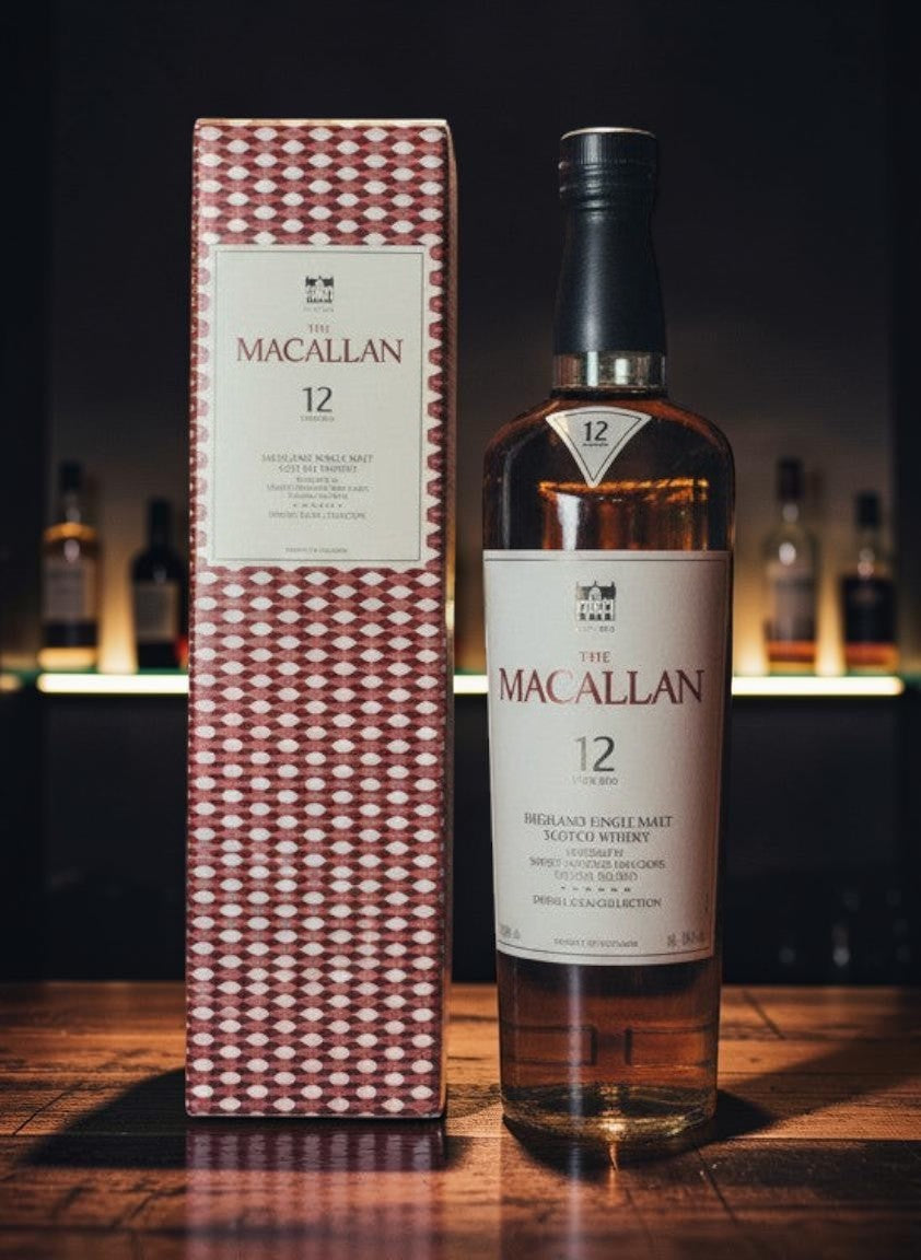 Macallan 12 Years Double Cask Highland Single Malt Scotch Whisky in 0,7L Flasche mit passender Geschenkverpackung