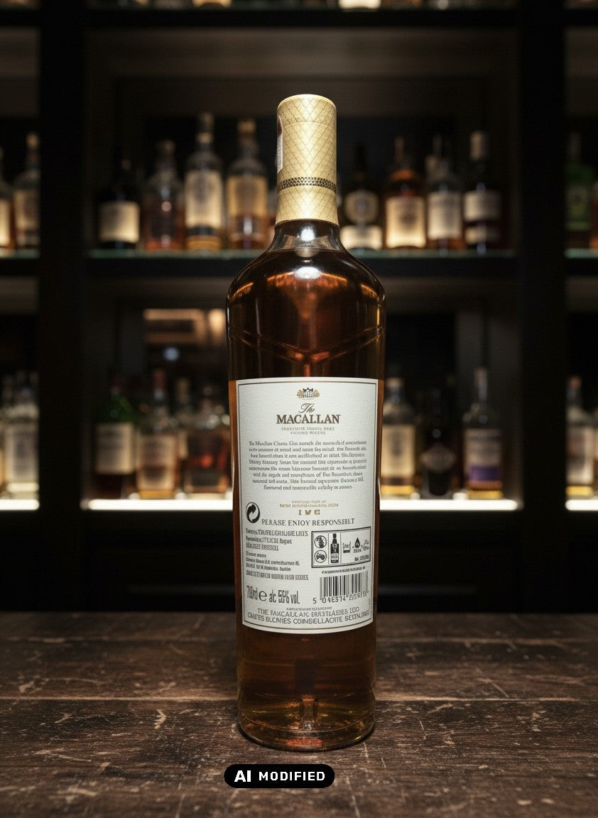 Whiskyquartier Macallan Classic Cut 2020 Single Malt Scotch Whisky in 0.7L Flasche mit goldenem Etikett und 55% Vol.