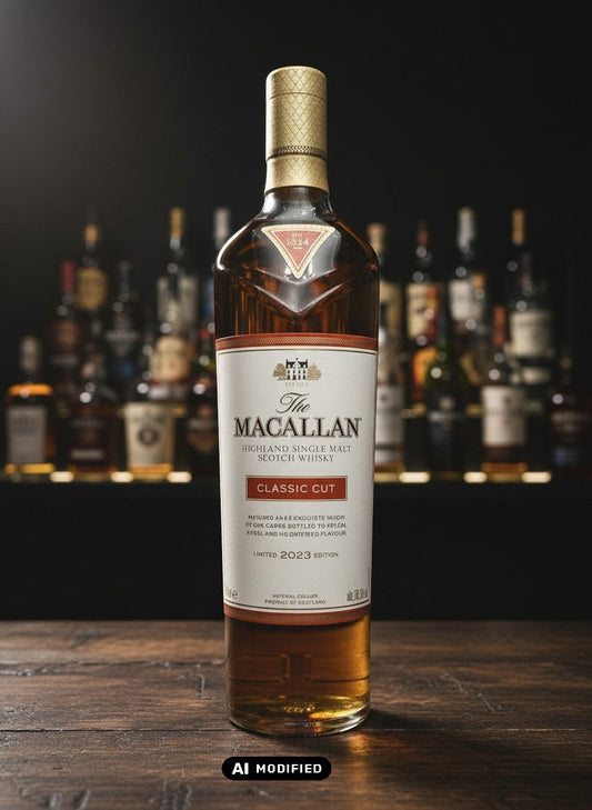 Whiskyquartier Macallan Classic Cut 2023 Highland Single Malt Scotch Whisky 0.7L in amerikanischer Ex-Bourbon- und europäischer Sherry-Eiche gereift