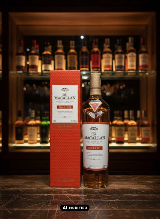 Whiskyquartier Macallan Classic Cut 2023 Highland Single Malt Scotch Whisky 0.7L Flasche und Karton