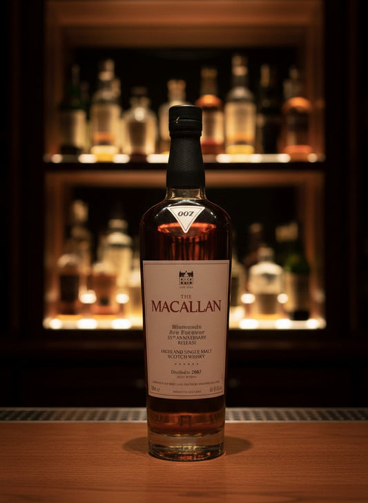 Whiskyquartier presents The Macallan Diamonds Are Forever 55th Anniversary Release, a 0.7L Highland Single Malt Scotch Whisky.